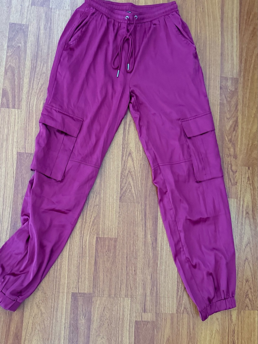 Fashion Nova Deep Pink Drawstring Jogger Pants
